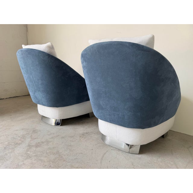Pair of Minotti Lawson Lounge Armchairs by Rodolfo Dordoni, Italy For Sale - Image 4 of 12
