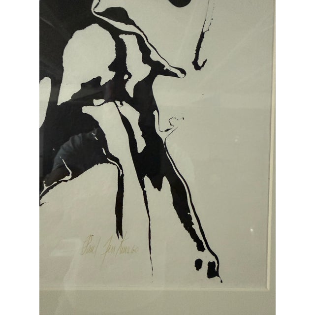 Glass Paul Jenkins Abstract Lithograph,Signed & Numbered, 1960s, Custom Framed With Uv Glass For Sale - Image 7 of 12