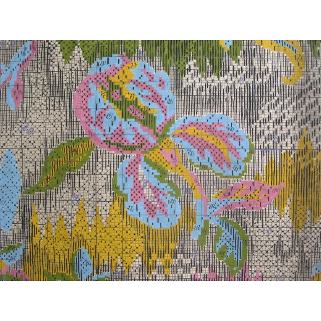 Abstract Antique French Tapestry Design For Sale - Image 3 of 8