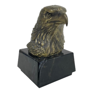 Eagle Sculpture on Marble Effect Base