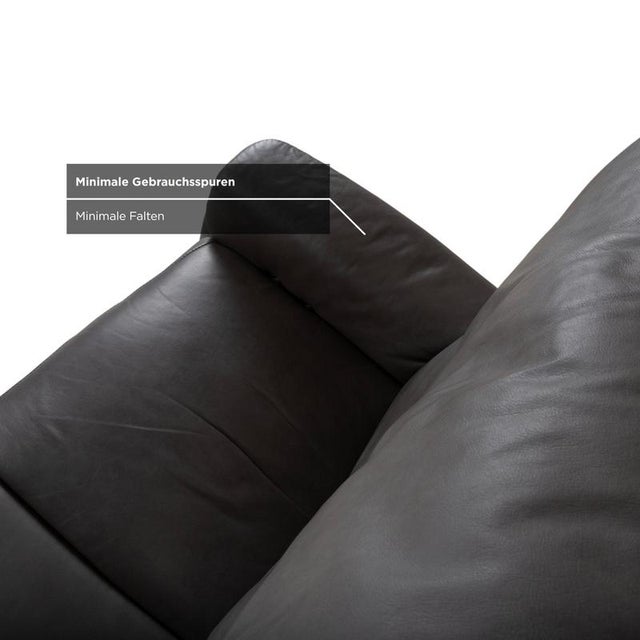 Trapez 3-Seater Sofa in Grey Leather from Himolla For Sale - Image 14 of 18