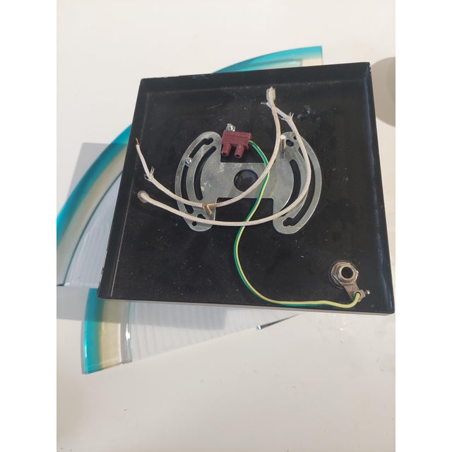 Glass Vintage Wall Lamp in Murano Glass from Leucos, 1970s For Sale - Image 7 of 9