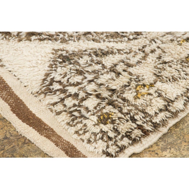 1950s Vintage Moroccan Berber Wool Runner With Tribal Design by Rug & Kilim, 1950-1959 For Sale - Image 5 of 6