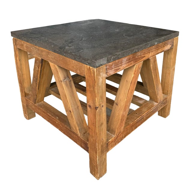 Modernist Cocktail Table With Marble Top For Sale In Chicago - Image 6 of 11
