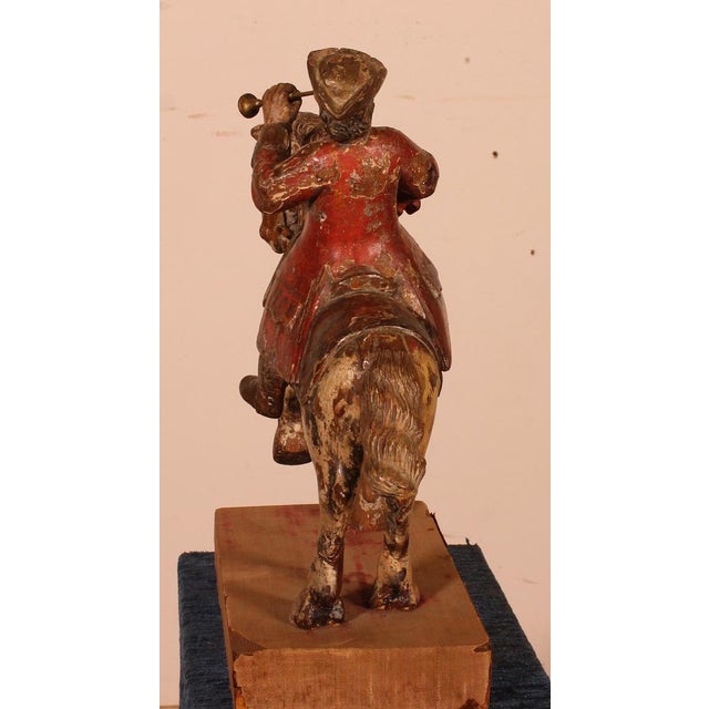Classical French Horseman, 18th-Century, Carved Wood For Sale - Image 3 of 14