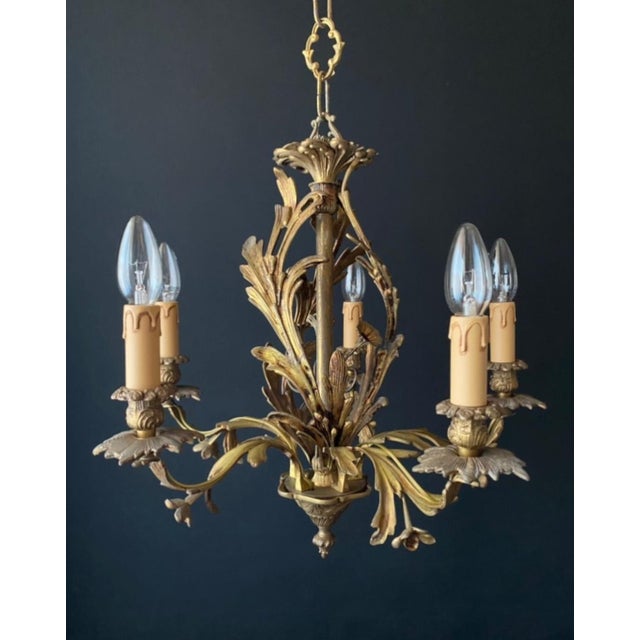 Vitnage Chandelier in Bronze, 1960s For Sale - Image 13 of 13