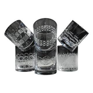 Whiskey Glasses by Maryana Iskra for Ribes Studio Verres, 2004, Set of 6 For Sale