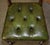 Four Fine Antique Victorian Green Leather Hardwood Chesterfield Dining Chairs 4, 1880, Set of 4 For Sale - Image 17 of 18