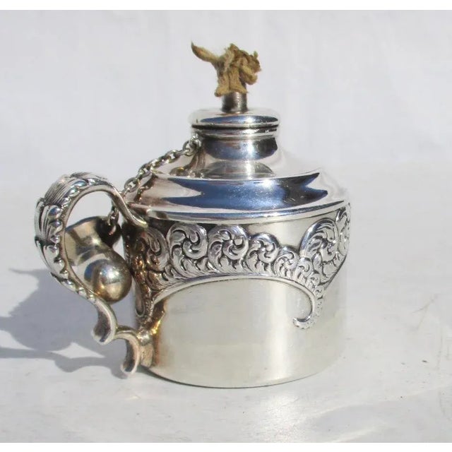 Beaux-Arts Tiffany & Co. Sterling Silver Makers Table Cigar Lighter Circa 1900 For Sale - Image 3 of 9