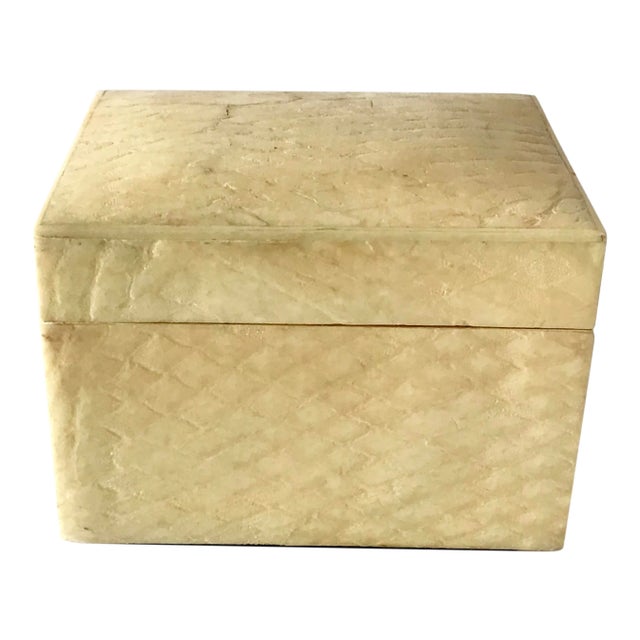 1960s Snake Skin Covered Box For Sale
