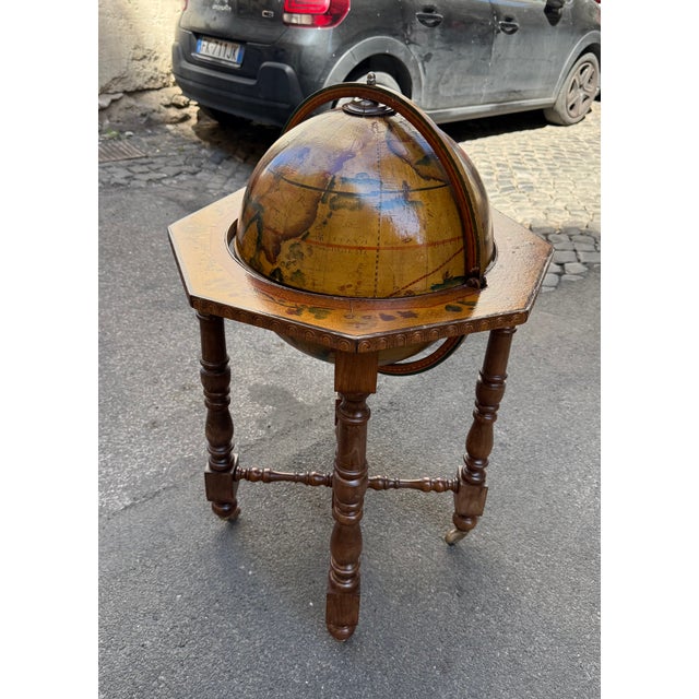 1960s Vintage Globe-Shaped Bar Cabinet, 1960s For Sale - Image 5 of 14