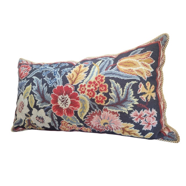 Orvieto Floral Tapestry Needlepoint Decorative Pillow For Sale - Image 15 of 17