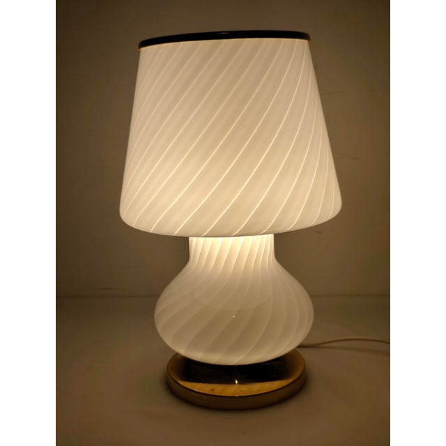 Glass Table Lamp, Italy, 1980s For Sale - Image 4 of 10