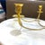 Mid 20th Century Mid-Century Quartet Brass Candelabra Taper Candle Holder For Sale - Image 5 of 6