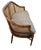 Chinoiserie Faux Bamboo & Caned Barrel Back Settee Loveseat For Sale - Image 10 of 12