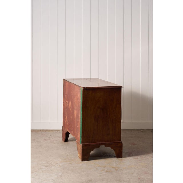 19th Century Walnut Crossbanded 3-Drawer Chestv For Sale - Image 4 of 12