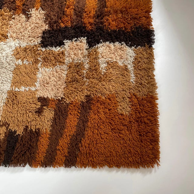 Multi-Color High Pile Rya Rug from Desso, The Netherlands, 1970s For Sale - Image 12 of 18