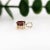 Modern 2.2ct Red Garnet Solitaire Pendant in Solid 14K Yellow Gold Round 8mm For Sale - Image 3 of 8