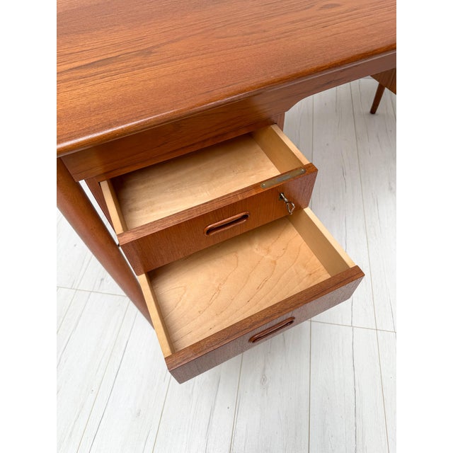 1960s Mid-Century Danish Teak Writing Desk, 1960s For Sale - Image 5 of 13