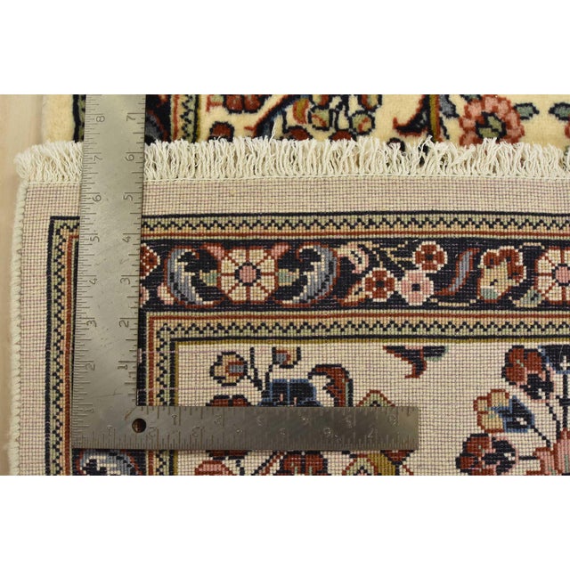 Fine Kashmar Runner 2’3” X 7’4” Ivory Wool Traditional Hand-Knotted Rug For Sale - Image 12 of 12