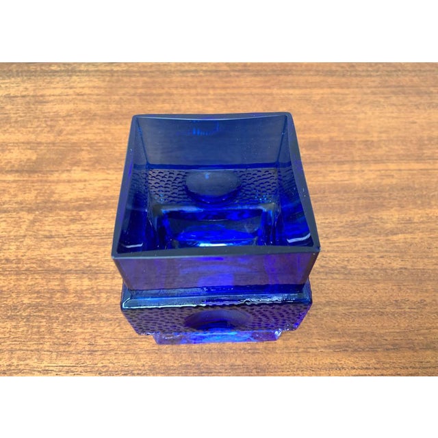 Space Age Glass Block Vase, 1960s For Sale - Image 4 of 18