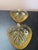 Gorgeous Pair of Tiffin Amber Depression Glass Circa 1950 Leaf Trinket Holders For Sale - Image 4 of 4