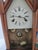 Farmhouse Antique Smith & Goodrich 30 Hour Steeple Mantel Clock With Hand Painted Old State House For Sale - Image 3 of 14