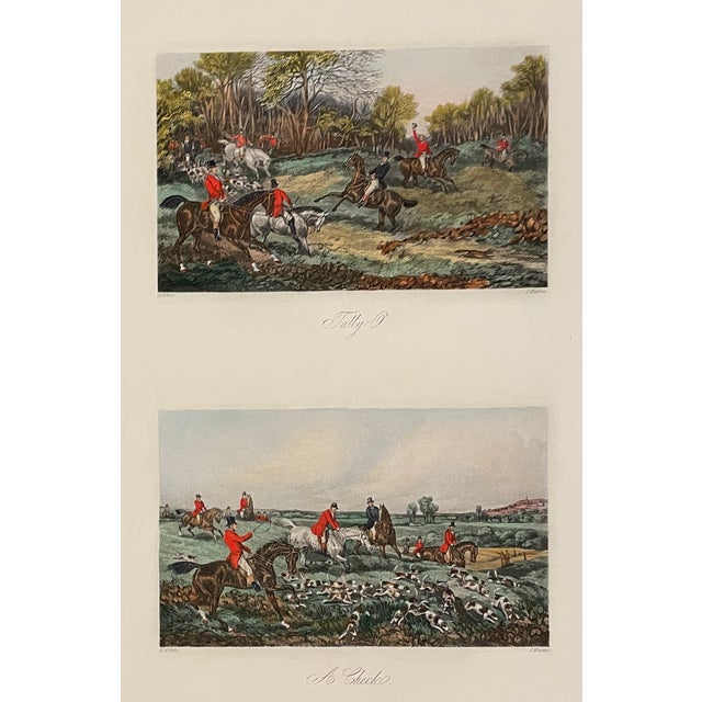 Printmaking Materials Pair of Fox Hunt Prints From Fore's Sporting Scraps For Sale - Image 7 of 7