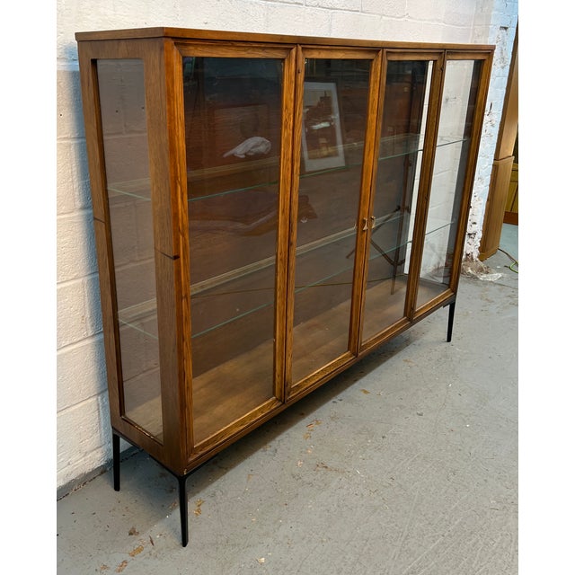 Mid-Century Modern Broyhill Brasilia Mid-Century Modern Glass Display Hutch For Sale - Image 3 of 16