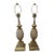 Vintage Gilt and Pickled Wood Carved Lamps - a Pair For Sale