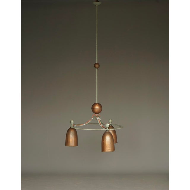 Bossche School Ceiling Chandelier Light, 1950s For Sale - Image 13 of 14