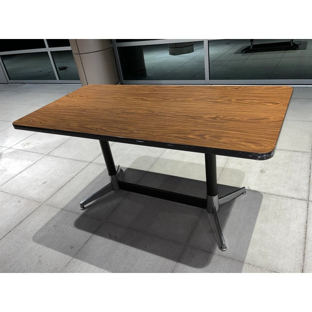 Early Eames Walnut Dining Conference Table For Sale In Denver - Image 6 of 13