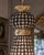 Late 20th Century Late 20thC French Louis XVI Black Gold Chandelier For Sale - Image 5 of 8