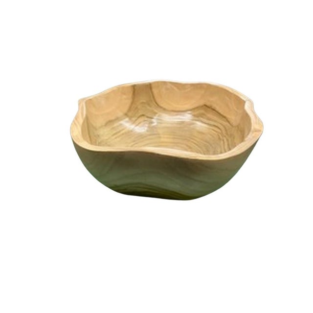 Medium Wooden Bowl For Sale - Image 4 of 5