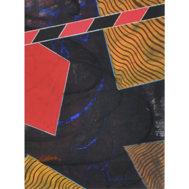 Tony Ligammari "Abstract Street #2" Geometric Abstract 1985 For Sale In Monterey, CA - Image 6 of 11