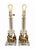 Hollywood Regency Vintage Brass Elephant Table Lamps Pair Crystal Glass Hollywood Regency - a Pair For Sale - Image 3 of 10