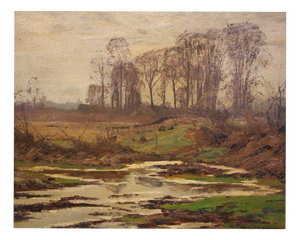 Alfred Rasenberger, Landscape, 20th Century, Oil Painting on Board, Framed