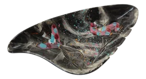 Large Marc Bellaire Ceramic Ashtray - Mardi Gras Series