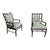 Late 20th Century Pair of McGuire San Francisco Asian Modern Faux Bamboo Lounge Chairs For Sale