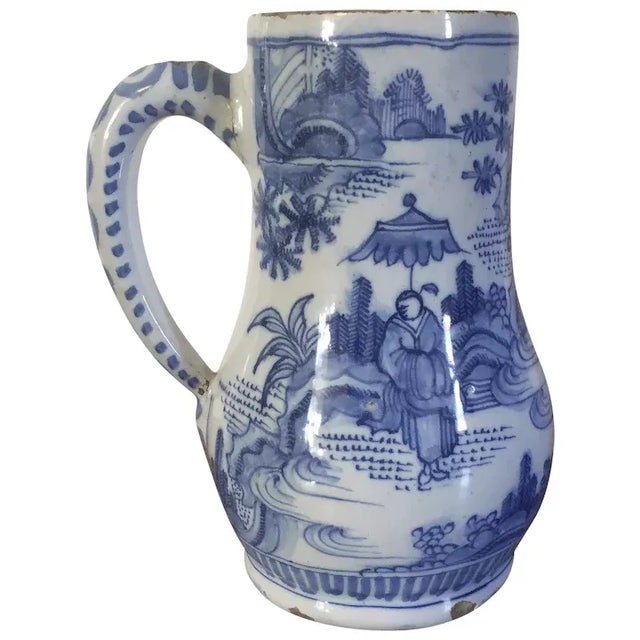 Antique 18th Century English Delft Tin Glaze Earthenware Mug For Sale - Image 11 of 11