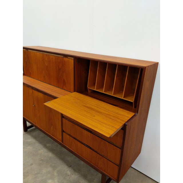 Vintage Mid Century Modern Teak Sideboard For Sale - Image 4 of 10