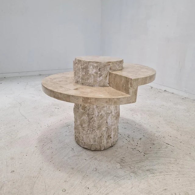 Mid-Century Modern Mactan or Fossil Stone Coffee Table by Magnussen Ponte, 1980s For Sale - Image 3 of 13