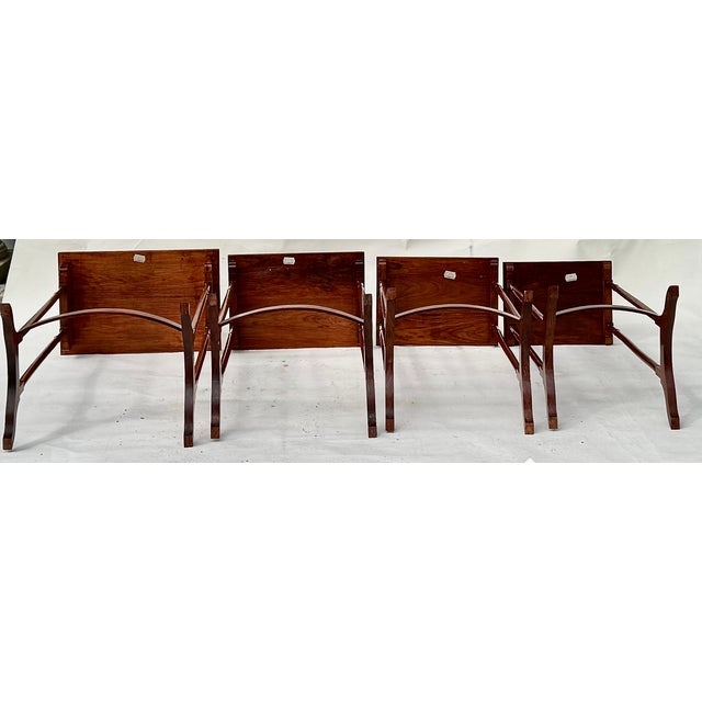 Brown Regency Period Quartetto Nesting Tables, Anglo-Indian, Circa 1815 For Sale - Image 8 of 12