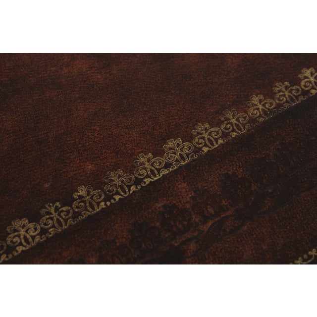 Maitland Smith Leather Wrapped Book Spline Console Cabinet For Sale - Image 15 of 18