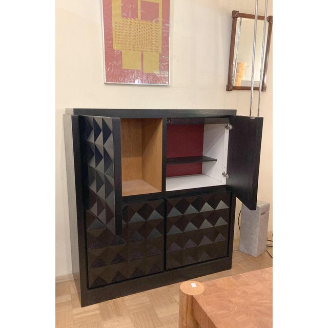 Brutalist Brutist Bar Cabinet in the style of De Coene, Belgium, 1970s For Sale - Image 3 of 12