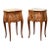 1940s Pair of French Louis XV Style Rosewood Side Tables Nightstands For Sale