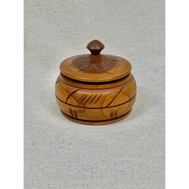 Wood Vintage Hand Made Haitian Box For Sale - Image 7 of 11