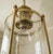 1970s Midcentury Italian Pendant Lamp or Lantern Made of Brass and Blown Glass, From the 1970s For Sale - Image 5 of 6