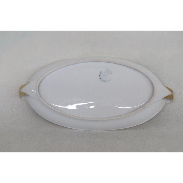 Royal Rudolstadt Prussia Porcelain White Roses Small Serving Tray Dish For Sale - Image 10 of 13