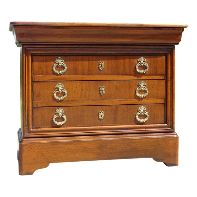 Chest of 4 Drawers in Light Wood, 1980s For Sale